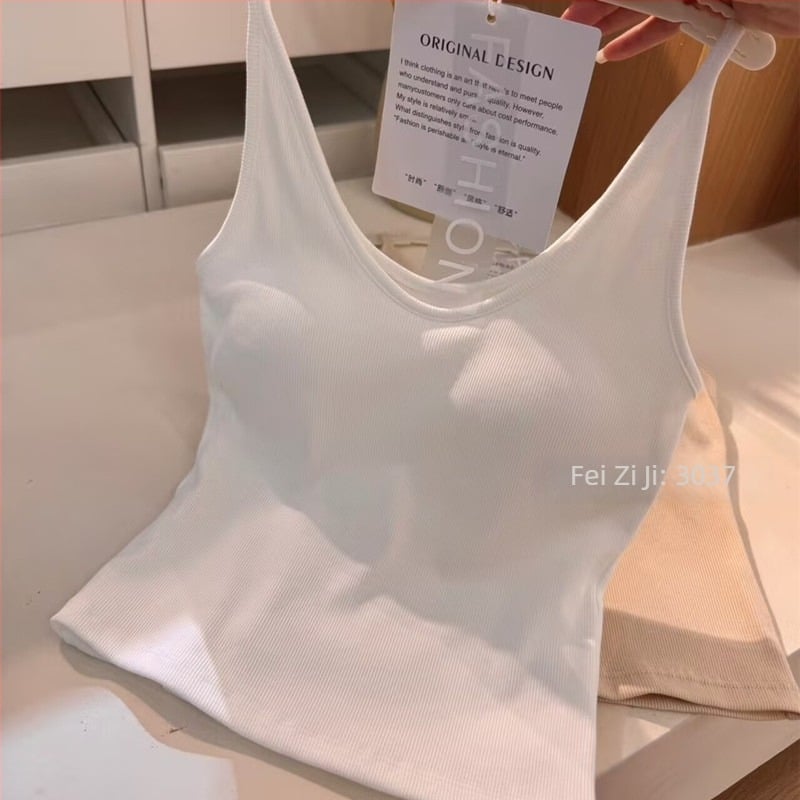 Ženski bezrukavni top od pamucne smjese 30–50% pamuka, vest stil, okrugli vrat, srednja gustoća tkanine 141-160 g/m²