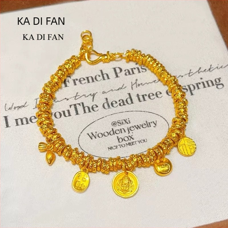 Pozlaćeni bakreni geometrijski unisex narukvica, elektroplatiranje završna obrada, etnički stil, porijeklo: Lianyungang