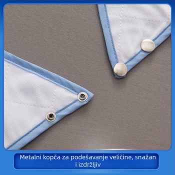 Dječji 3D vodootporni bib, poliester-pamučna tkanina, otporan na mrlje, jednostavno za čišćenje, jednoboja