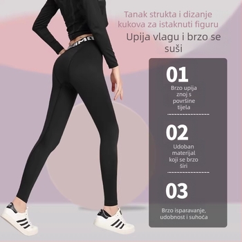 Zimski sportski komplet s brzo sušećom materijom, kompresijskim krojem i fleece podstavom