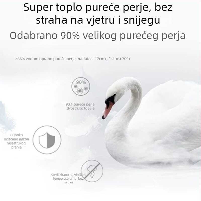 Ženske skijaške hlače s punom od guščjeg perja — vodootporne, otporne na vjetar, tople