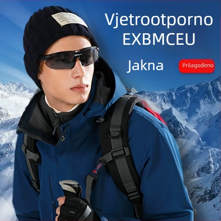 Visokokvalitetna jakna za skijanje tri u jedan, vodootporna, za jesen i zimu, s prilagođenim logotipom za poslovne timove