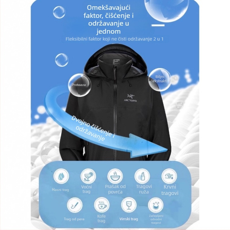 Detergent za jakne, popravak vodootporne boje, siguran za tkiva, njega vanjske odjeće, 330 ml, domaća marka