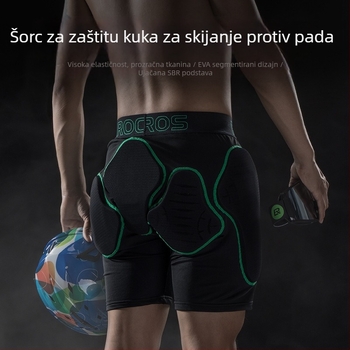 Unisex skijaški zaštitni šorc za bedra - (materijal Nylon Brush Lycra; podstava Nylon mesh; punilo 10 mm pjene; za zimske sportove)
