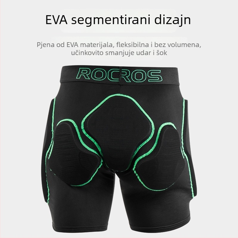 Unisex skijaški zaštitni šorc za bedra - (materijal Nylon Brush Lycra; podstava Nylon mesh; punilo 10 mm pjene; za zimske sportove)