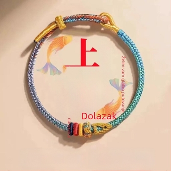 Narukvica od užeta s blagoslovom za ispit, unisex, prirodni stil, pleteni, proljeće 2025, individualno pakiranje