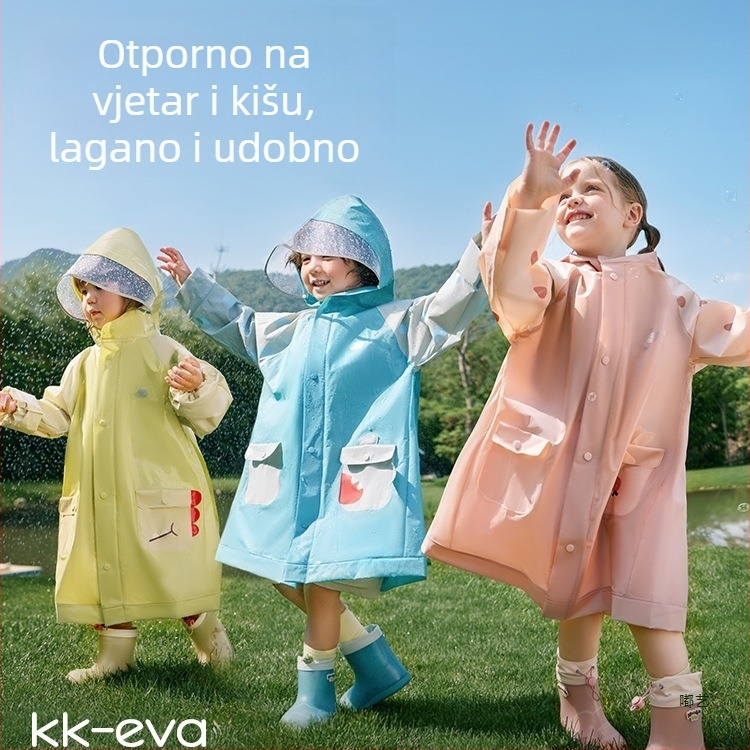 Kaput za kišu za biciklizam, PVC tkanina, PU vodootporna ljepilna sloj, uobičajena debljina, višekratna upotreba