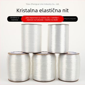 Prozirna elastična nit za navlačenje perli, ručno izrađeno, otporno, za pletene narukvice i ogrlice