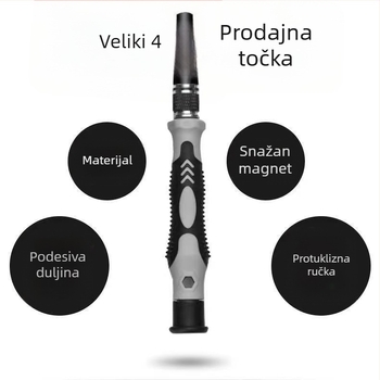 Set odvijača 115-u-1 za kućnu upotrebu, krom-vanadijevo čelika, marka WEEW, standard Formula (Materijal: krom-vanadijevo čelika; Set: 115-u-1; Namjena: kućna uporaba; Marka: WEEW; Standard: Formula)