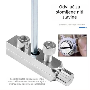 Pengpeng karbonsko-čelični set za izvlačenje prekinutih navoja, 2 komada, kućna upotreba, serija Broken Wire Extractor, marka Pengpeng