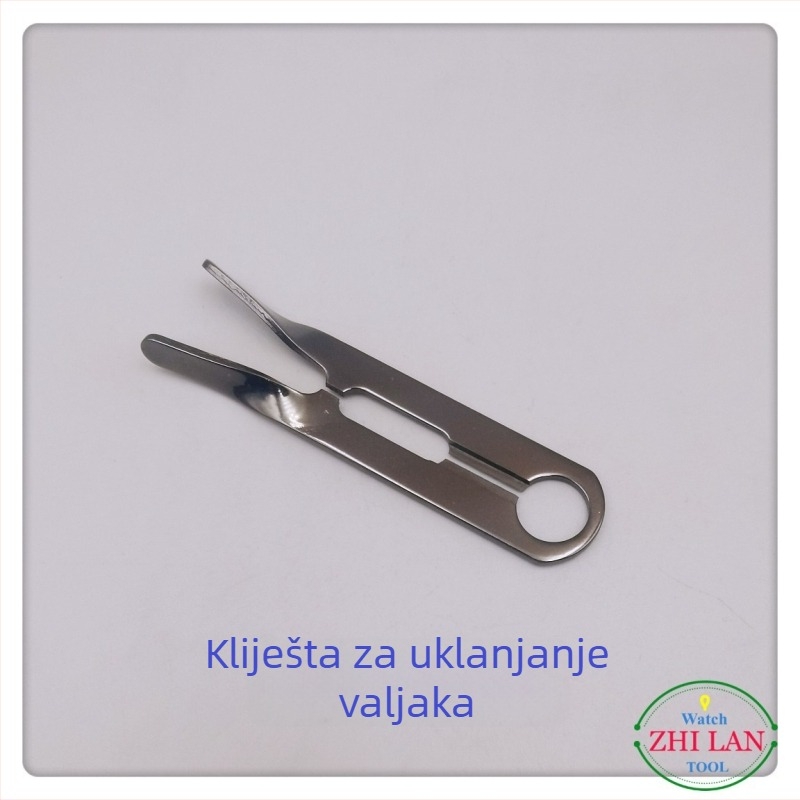 Alat za popravak satova: klešta za uklanjanje kolutića, disk osi (krom-vanadijski čelik; 1 komad; kućna uporaba)