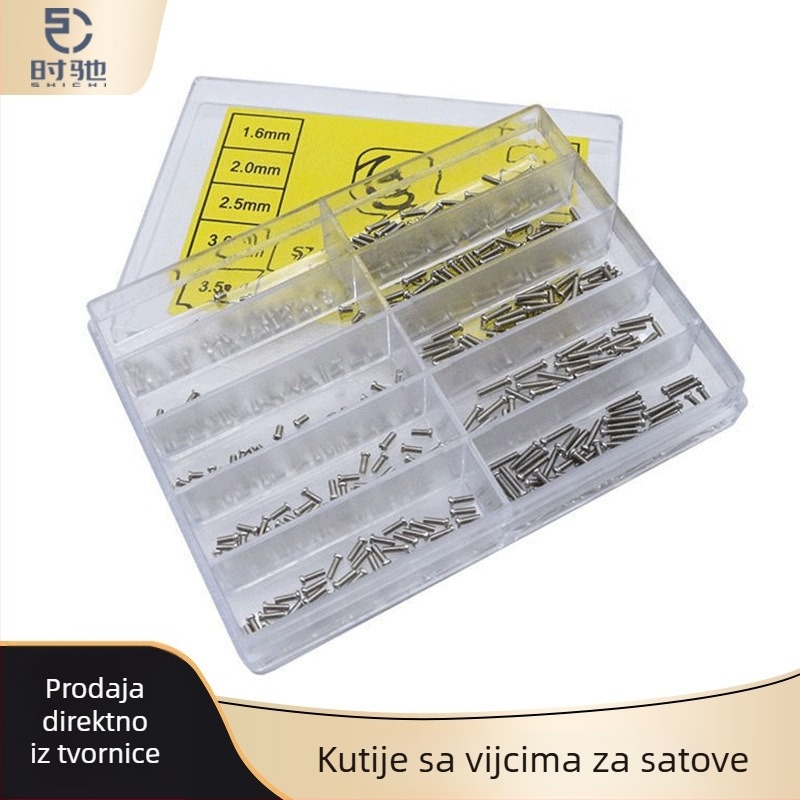 Vijci za stražnji poklopac sata – Time Chi nehrđajući čelični Phillips vijci, kutija pakiranje, 1 kom, za popravak satova