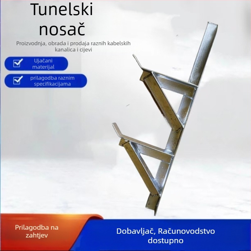 Most za slabovodni kabelski kanal — galvanizirani nosač od kanalskog čelika, prilagodljiv, pogodan za razne građevinske projekte, certifikat na zahtjev