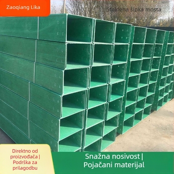 FRP kablova tračnica tip ljestve, kompozitna smola, marka Likai Environmental Protection, prilagodba dostupna, za velike radne prostore