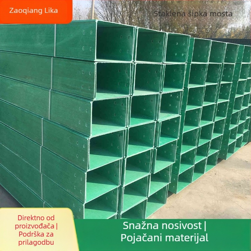 FRP kablova tračnica tip ljestve, kompozitna smola, marka Likai Environmental Protection, prilagodba dostupna, za velike radne prostore