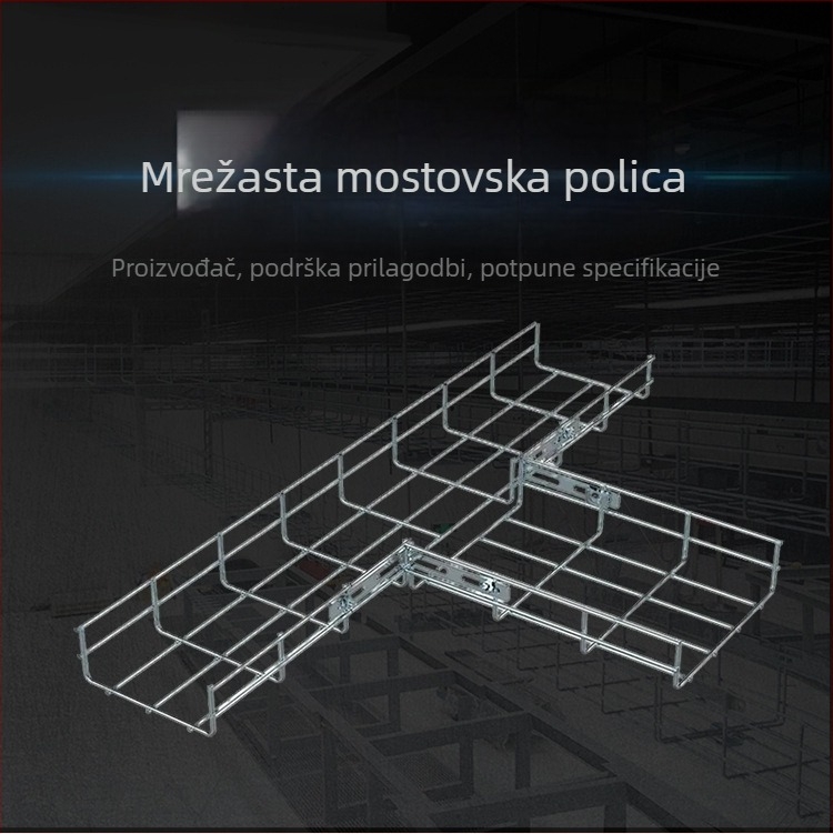 Tip proizvoda: Kabelska mreža s konstrukcijom tipa truss, galvanizirana, otvorenog tipa, za računalne sobe/datacentar/komunikacijske prostore, ISO 9001, mogućnost prilagodbe