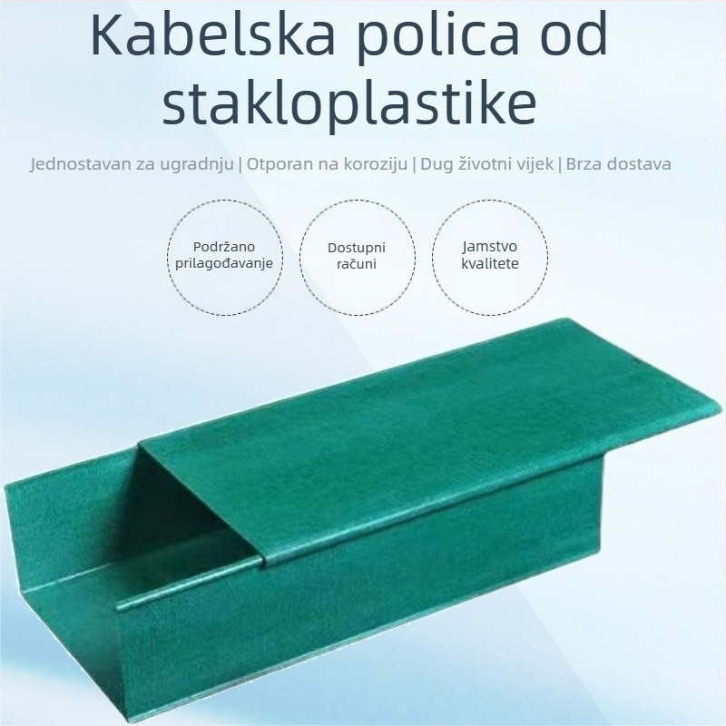 Stakloplastični kabelski kanal s ljestvičastim kanalom i kutijom za kabel
