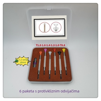 Set alata za popravak satova, metalno-plastična, 6 komada (kućna upotreba, nacionalni standard)