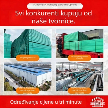 Fiberglass kabel-kanal, tip tunel, otporan na plamen, paletni most, Dry Pass, modeli: 100×100, 100×200, 200×200, 300×100, 300×200; područja primjene: petrohemija, elektroenergetski sektor.
