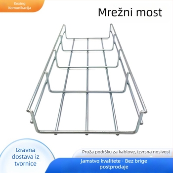 Nehrđajući čelični mrežasti kabelski kanal za strojarnu — most slaboga napona, marka Kexing, mrežasti kabelski kanal, pogodan za tvornice i industrijske zgrade