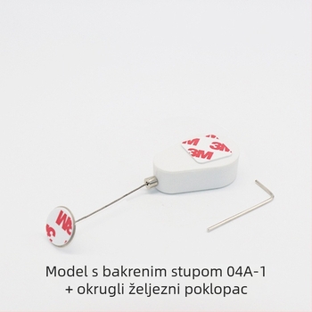 Kutija za kabel u obliku kapljice s antifurt sustavom, mini navijač za kabel, proširivi nosač za prikaz, metalna kopča za kabel