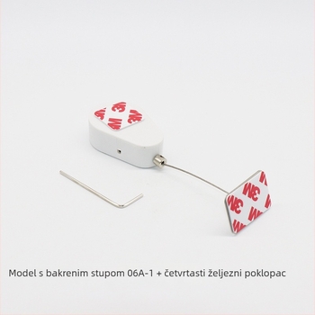 Kutija za kabel u obliku kapljice s antifurt sustavom, mini navijač za kabel, proširivi nosač za prikaz, metalna kopča za kabel