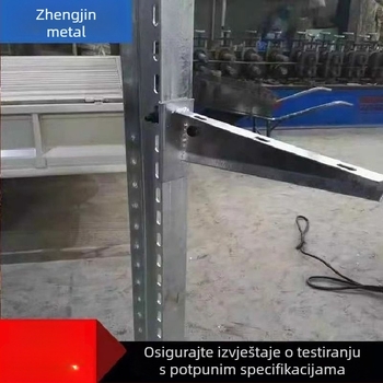 Galvanizirani nosač za kabelski kanal, tip most I-stup, model XQJ-H-01C, industrijska upotreba, prilagodljivo
