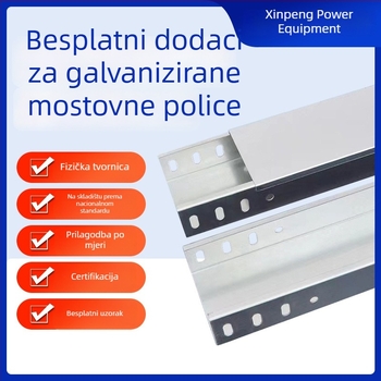Vatrootporni galvanizirani kabelski most s groove-tipom i premazom sprejem za prijenos energije