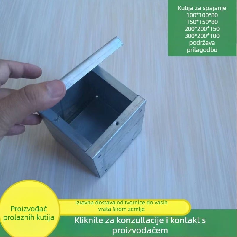 Električna kutija za kablove — zatvorena, specifikacije 100/150/200/300, ugradnja: svjetlo i tama, pokrovni materijal: kbg jdg