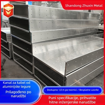 Kabelski kanal aluminijevog legura s ljestvičastom konstrukcijom, prilagodljiv, materijal: aluminij, tip mosta: kanalni/ljestveni/paletni