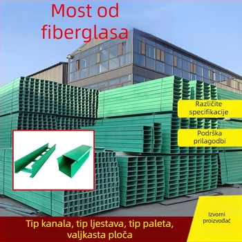 Fiberglass kabelski most – žljebasti/ljestveni/paletni/valoviti tip, Guoli, okvir od vlaknastog stakla, ISO 9001