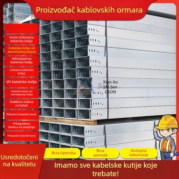 Otosen aluminijski most od legure aluminija, paletnog tipa, za kabelske kanale – industrijska elektroinstalacija