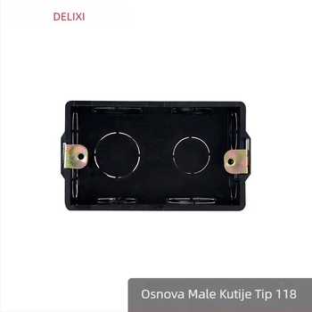 DELIXI ELECTRIC 118 Tip 86 donja kutija za skrivenu ugradnju, pravokutna kutija za spojnice s najlonskim poklopcem