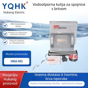 Kabelska vodootporna kutija za spajanje s ljepilom HKA-M3 (Brand: YQHK; Namjena: Kabel; Broj vodiča: neograničen; Duljina: neograničena)
