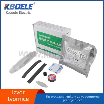 Cobede IP68 Vodootporna kutija za kabelske spojke, napunjena smolom za potting, ravna prolaz