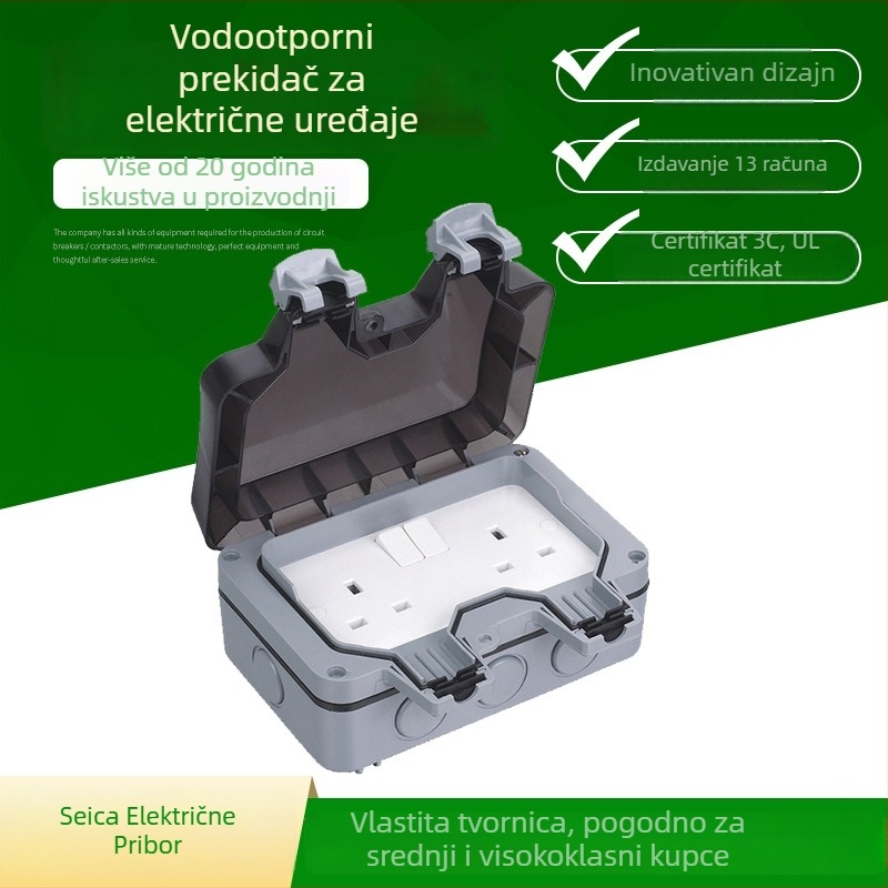 Seicad BG serija vodootporna plastična kutija za kabelske spojeve, kod proizvoda 01