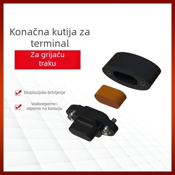 Koncna kutija za spojnu traku grijanja, pravokutnog tipa, dodaci za električno grijanje trake