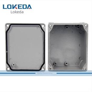 Lita aluminijska kutija za spojnice s fiksnim montažnim ušima, za vanjsku upotrebu, IP66 vodonepropusna, model KD-GM-141160