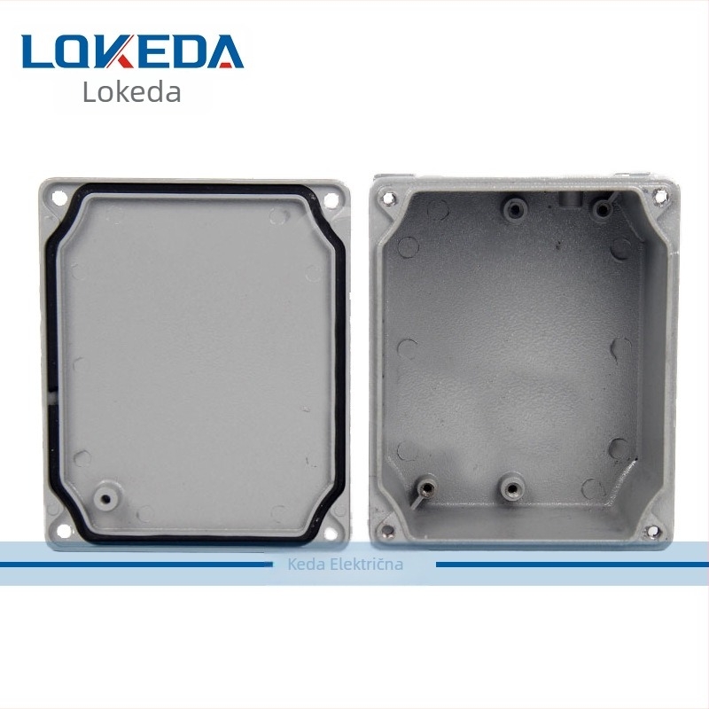 Lita aluminijska kutija za spojnice s fiksnim montažnim ušima, za vanjsku upotrebu, IP66 vodonepropusna, model KD-GM-141160