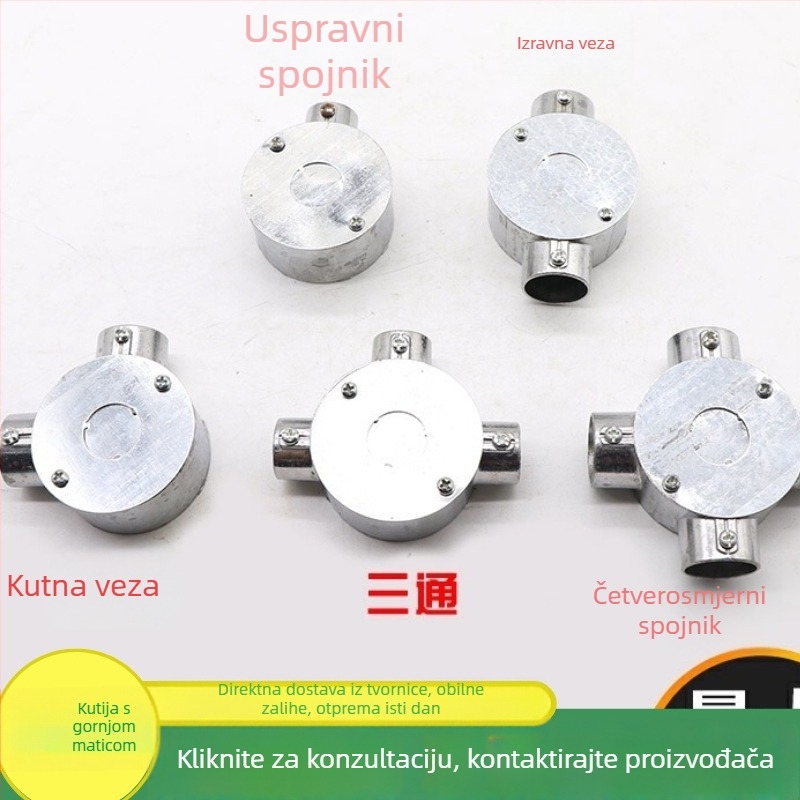 Kutija za razdjelnik od lijevanog aluminija, površinska montaža, konfiguracije 1-4