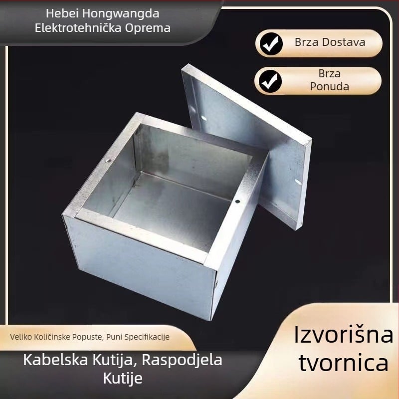 Metalna kutija za spojnice, distribucijska kutija, serija Passing box, željezni poklopac, Hongwanda