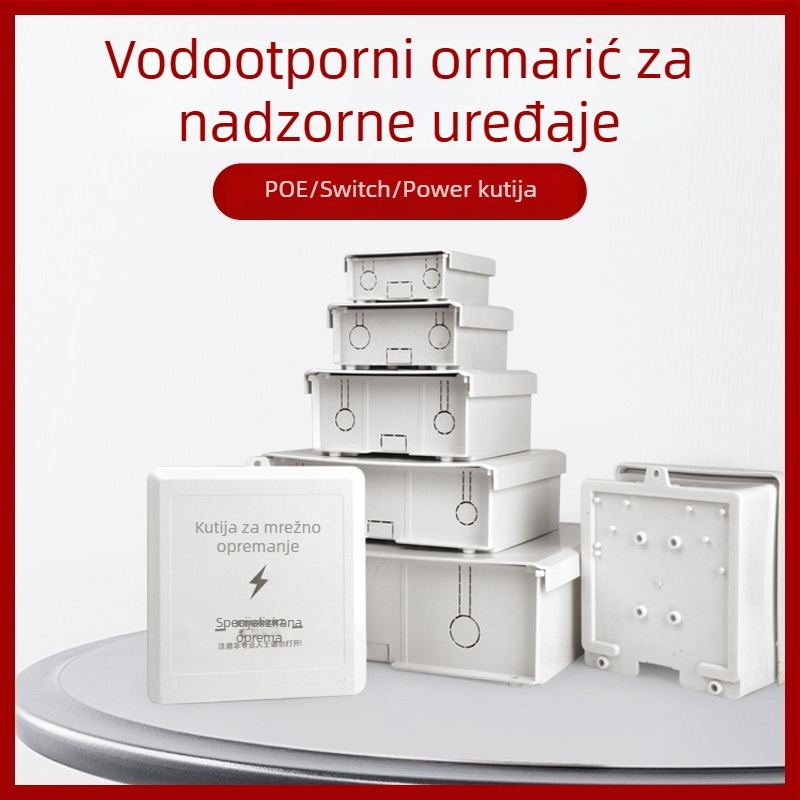 Vanjska vodootporna plastična kutija za nadzor i napajanje, kutija za razvod