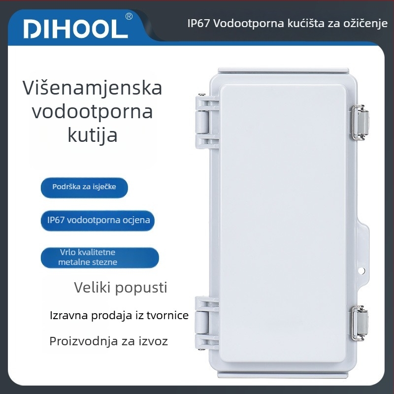 ABS plastična vodootporna vanjska kutija za distribuciju s mehanizmom kopče