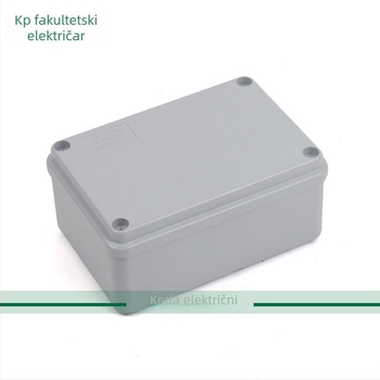 HKUST Electrician Vodootporna vanjska kutija za spojeve, ABS plast, siva, IP66, razne veličine