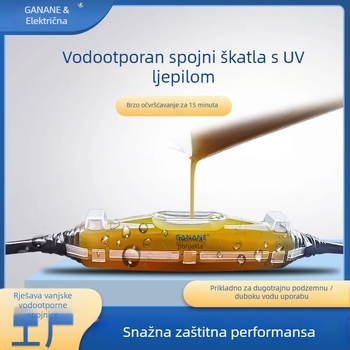 Vodootporna kutija za spojeve s injekcijskim ljepilom za vanjsko javno osvjetljenje, potopljena pod vodom, IP68, GNDT-Z01, za niskonaponske kabele 1,5–300 mm²