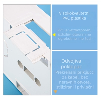 Kutija za spoj tipa 86, s tri utičnice, ojačana, otporna na plamen, univerzalna otvorena kutija za prekidač i utičnicu