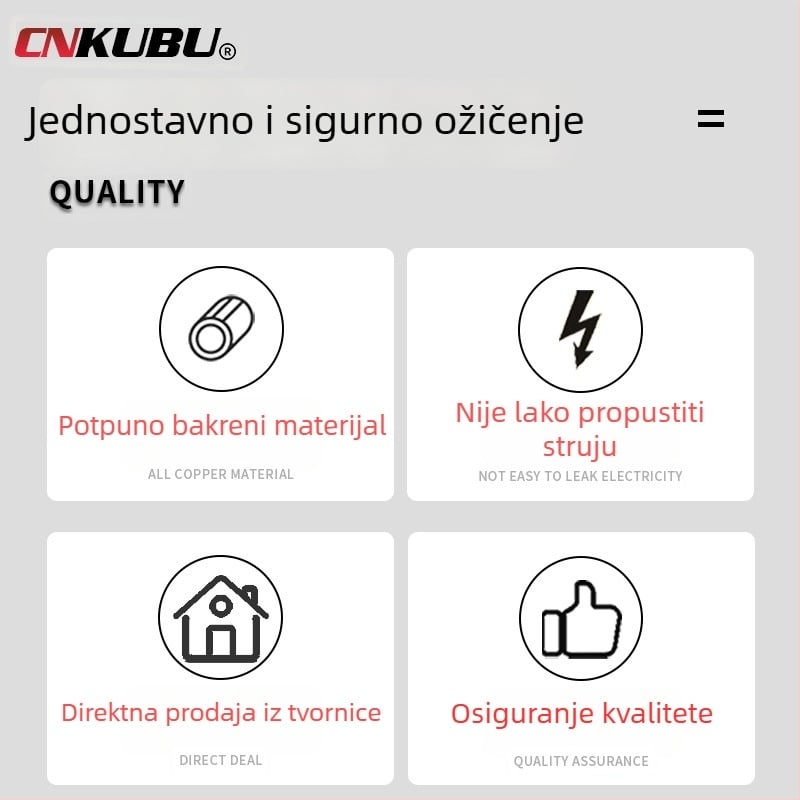 Set od 150 okruglih klemskih konektora za kabelske spojeve