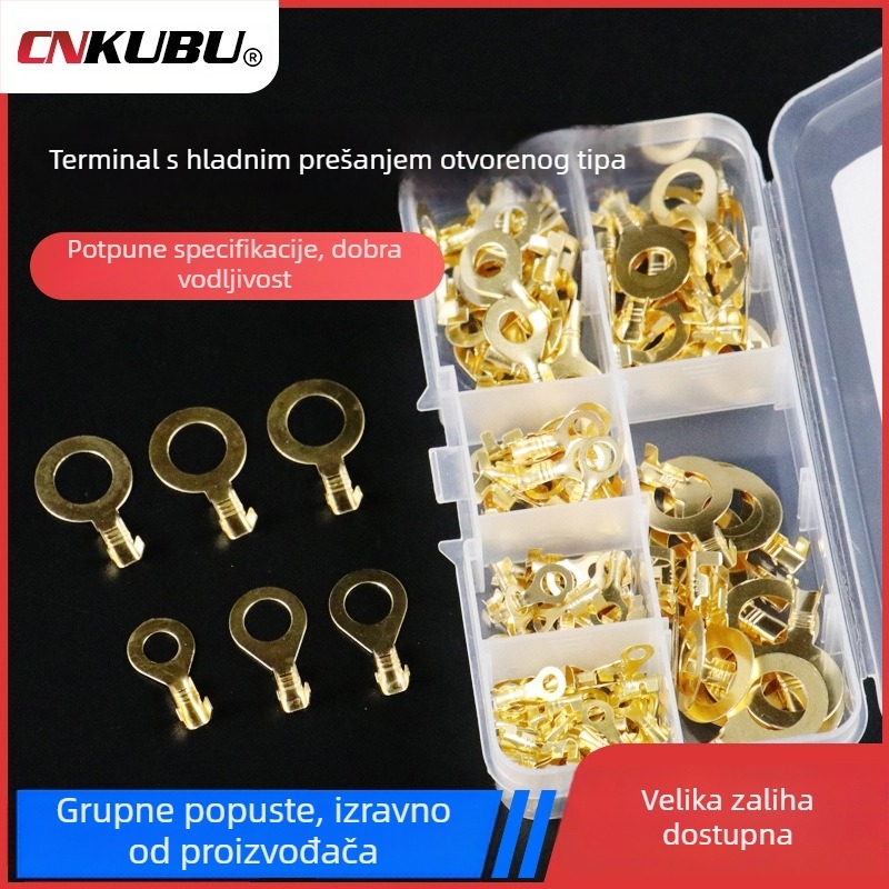 Set od 150 okruglih klemskih konektora za kabelske spojeve
