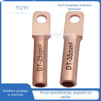 DTF10-300 Bakreni prijenosni terminal, kvadratna glava, zračni otvor, RoHS