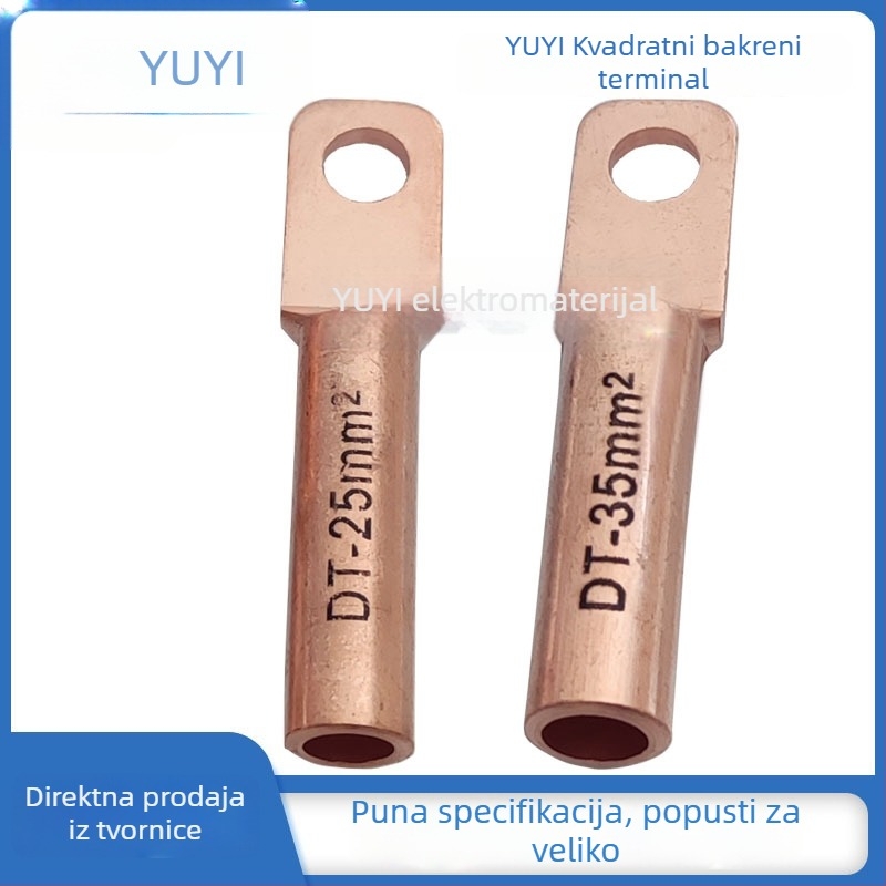 DTF10-300 Bakreni prijenosni terminal, kvadratna glava, zračni otvor, RoHS